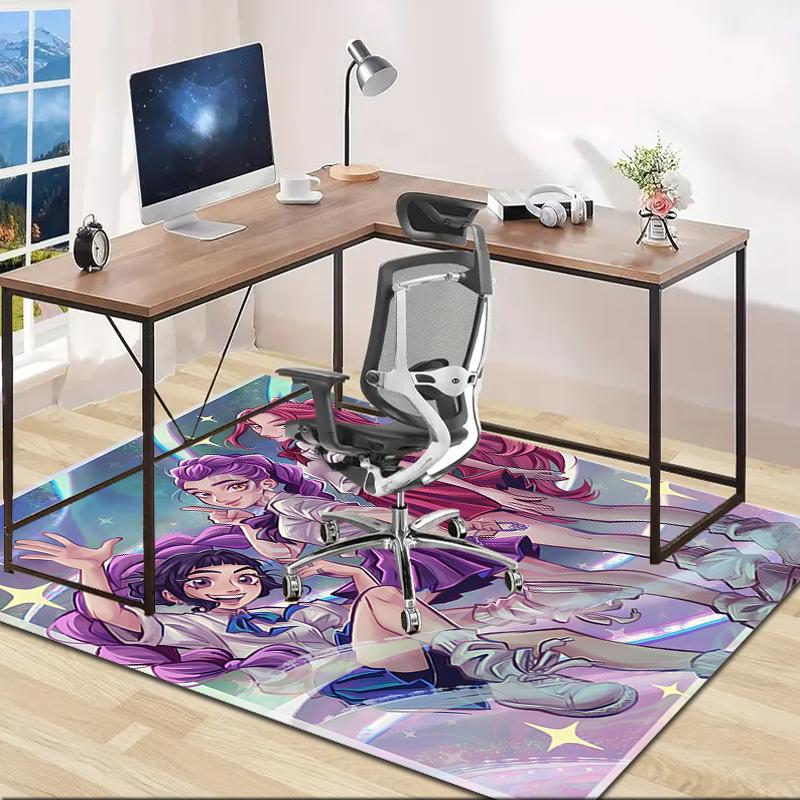 1pc KPop Demon Hunters13 Design Area Rug - Non-Slip, Soft & Cozy Floor Mat for Living Room, Bedroom, Office - Indoor/Outdoor Decorative Carpet