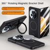 For Honor Magic V3 Case Luxury PU Leather Magsafe Ring Stand Magnetic Protective Back Cover case For Magic V3 Full Cover Shell