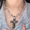 With Secret Compartment Cross Pendant Necklace Openable Charm Jewelry Chain Pendant Necklace