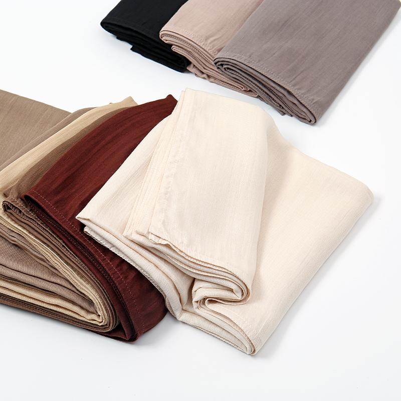 New Premium Thick Modal Hijab Scarf For Women Plain Shawls Femme Musulman Cotton Modal Headscarf Islam Turban Headband 172*85cm