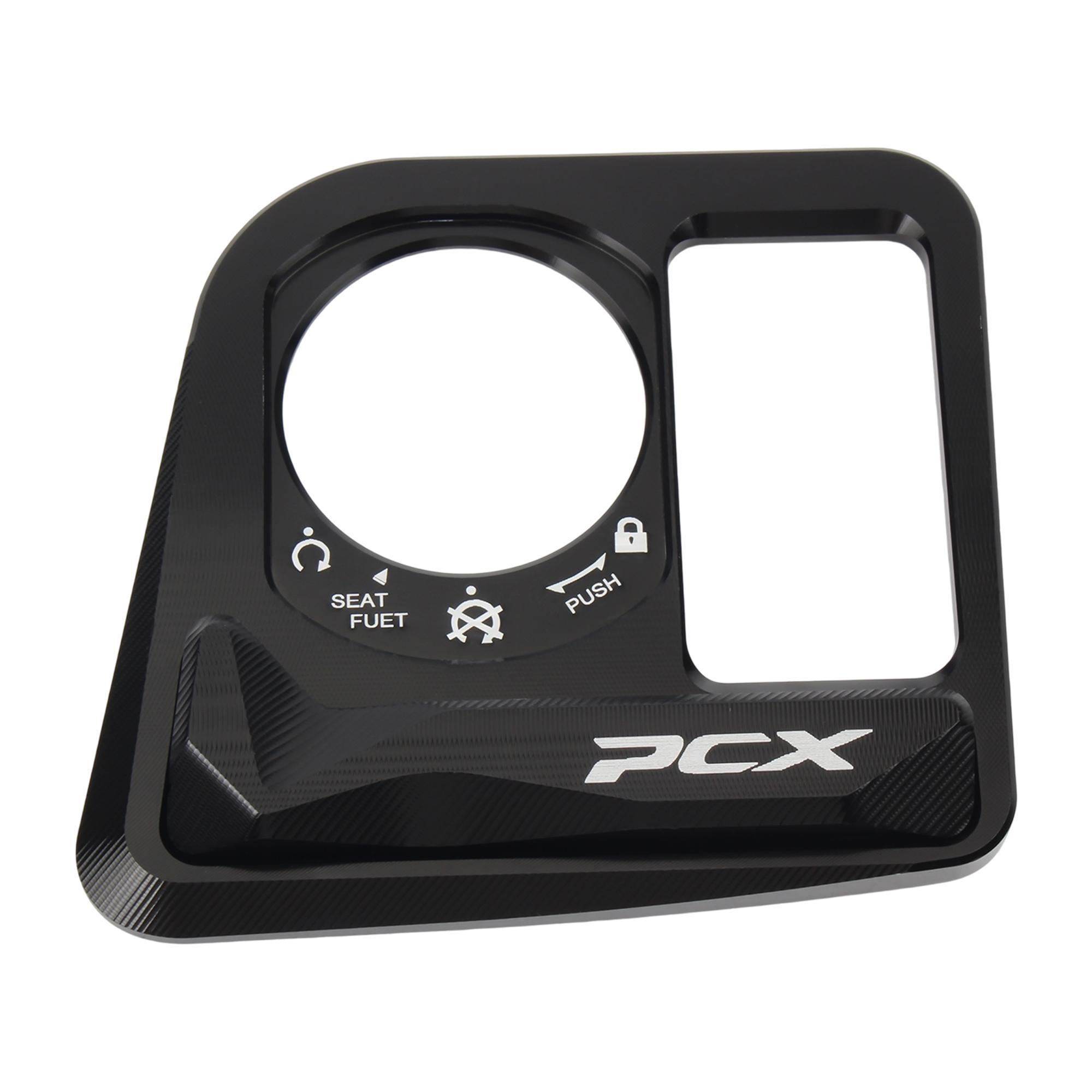 For HONDA PCX Scooter Ignition Switch Cover Electric Door Lock Button Cover Protector PCX125 PCX160 PCX 125 160 Modified Parts чёрный