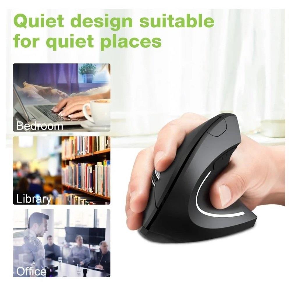 Techly 2.4GHz RF USB Vertical 1600dpi Optical Wireless Mouse