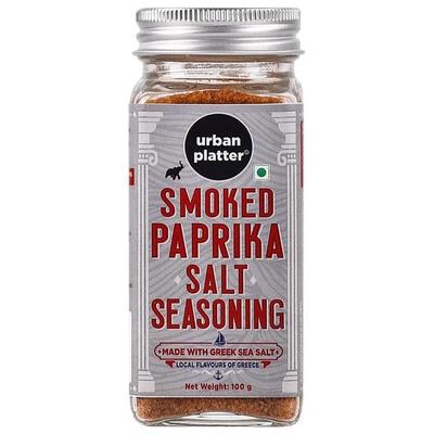Urban Platter Geräuchertes Paprikasalz-Gewürz, 100g (Produkt aus Griechenland, griechisches Meersalz, natürlich kalt geräuchert, Saisongemüse)