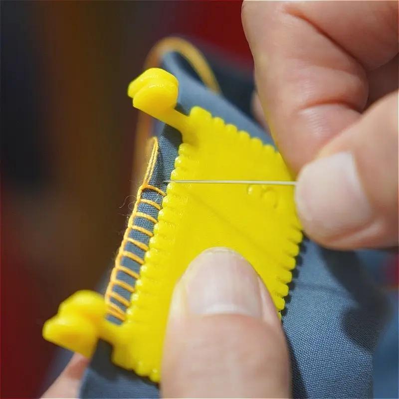 1pc Easy Sewing Guide for Beginners & Seniors - Plastic Hand Sewing Tool with 4mm & 3mm Spacing for DIY Crafting