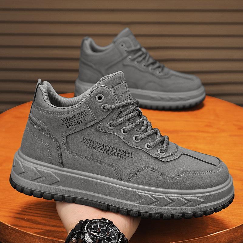 

Men s shoes new autumn and winter leisure sports mountaineering tooling labor protection leather surface waterproof thick sole wear-resistant men s h 44