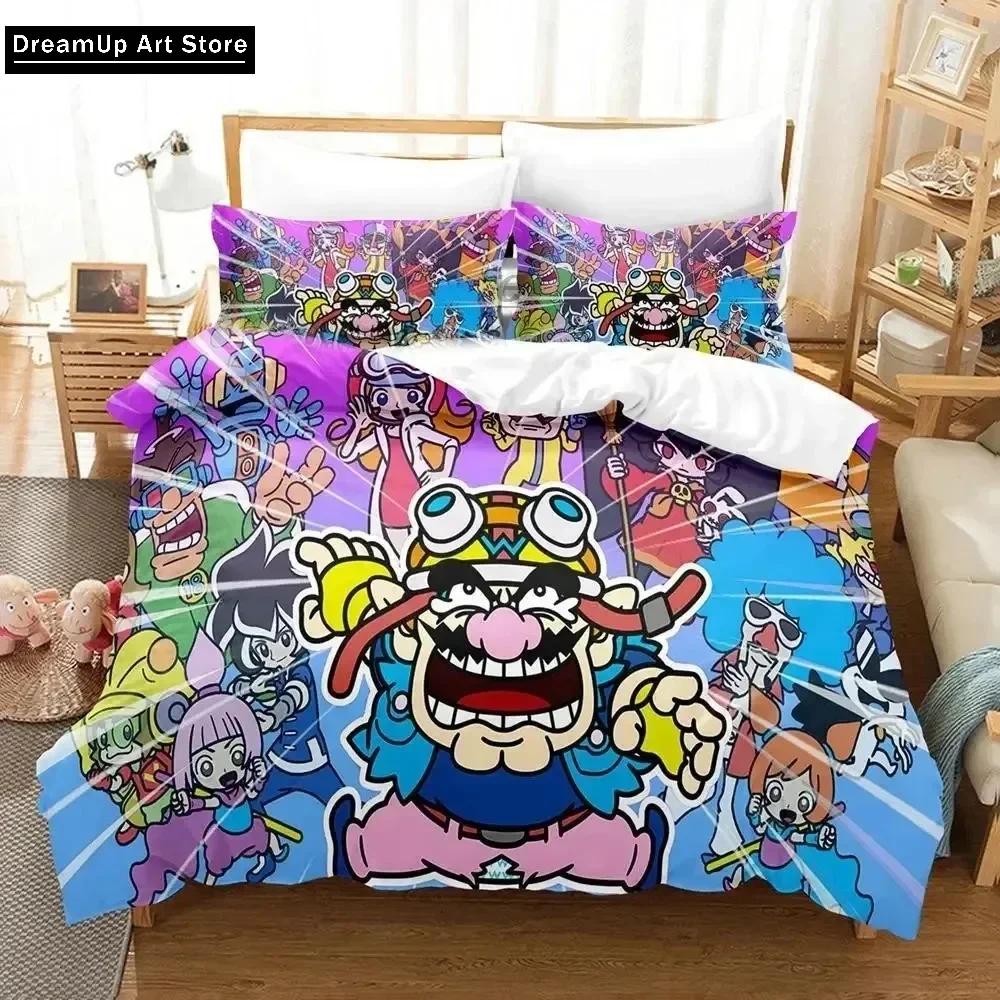 Cartoon Wario Ware Get It Together Bedding Set Boys Girls Twin Queen Full Size Duvet Cover Pillowcase Bed Adult Bedroom