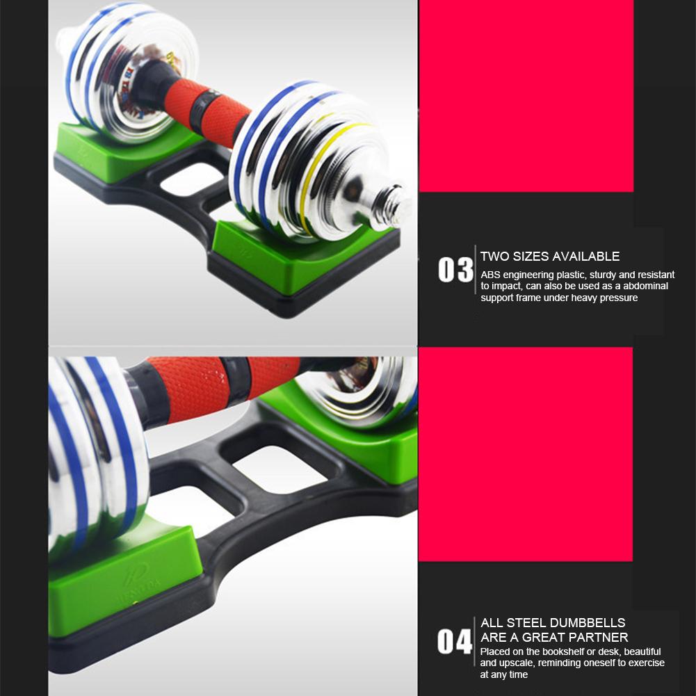 2Pcs Dumbbell Support Rack Floor Protection Dumbbell Storage Frame Stand Heavy Duty Dumbbell Storage Rack for Home Gym