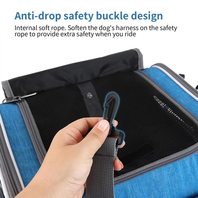 Dog Basket For Bike Bicycles Basket For Dogs Backpack Featuring Ventilation Adjustable Transport For Walking Travel Carrying