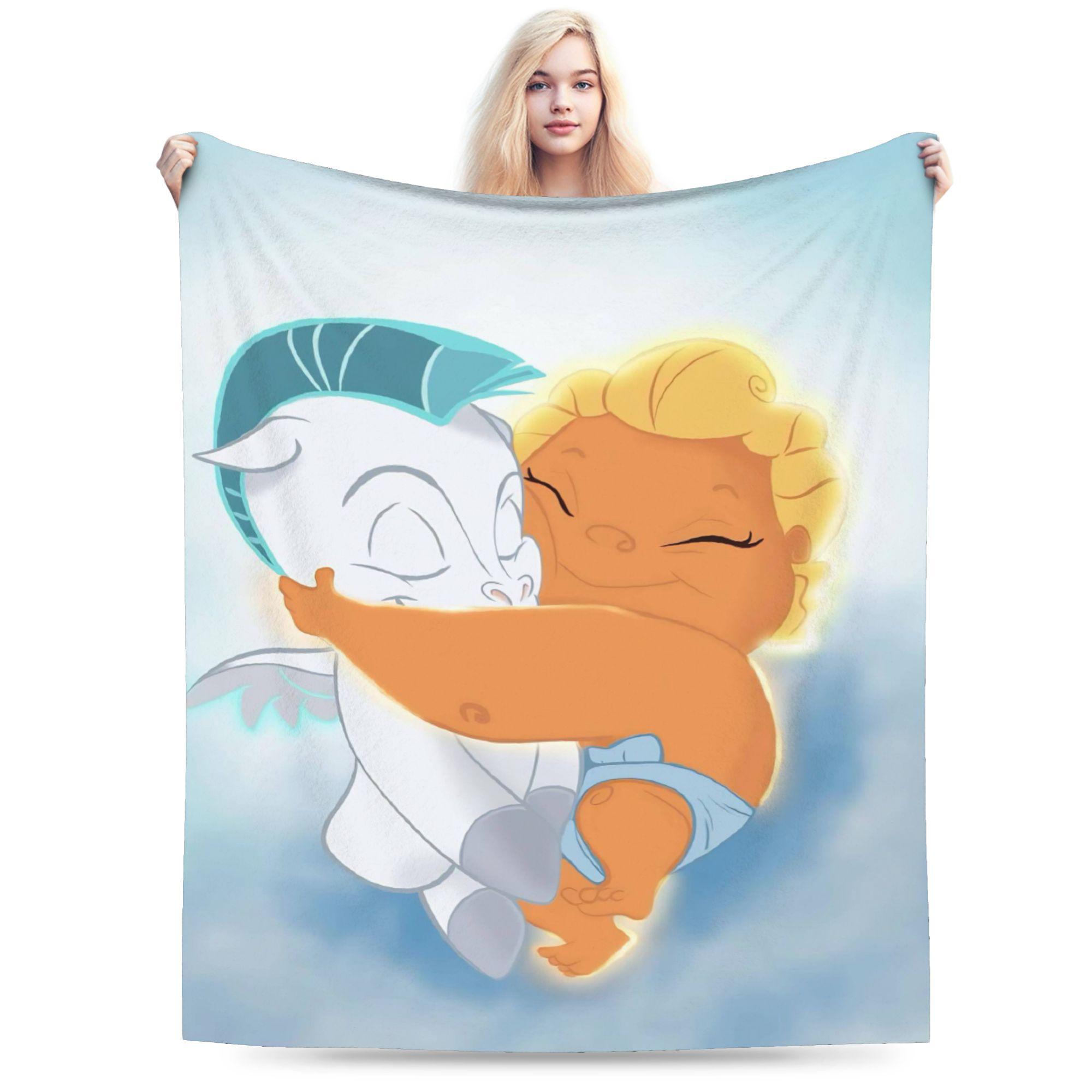 

Friends Hercules Pegasus Flannel Blanket Winter Soft Durable Throw Blanket for Students Outdoor Fluffy Bedspread Sofa Bed Cover 75cmx90cm