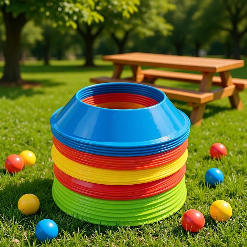 

Multi-Sport Ball Holder: Large Logo Disc Stand for Football/Basketball - Outdoor Training & Sensory Aid 19*4CM красный