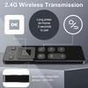 2 In 1 Air Mouse Voice Control RGB Backlit 2.4G Wireless Air Mouse Remote Control with 6-axis Gyroscope USB Receiver