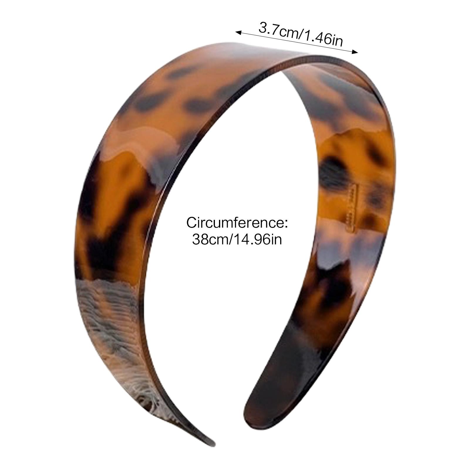 Retro Leopard Hairband Acetate Non-slip Headband Headwear Headdress Hair Hoop Women Hair Accessories Headwear Festival Gifts