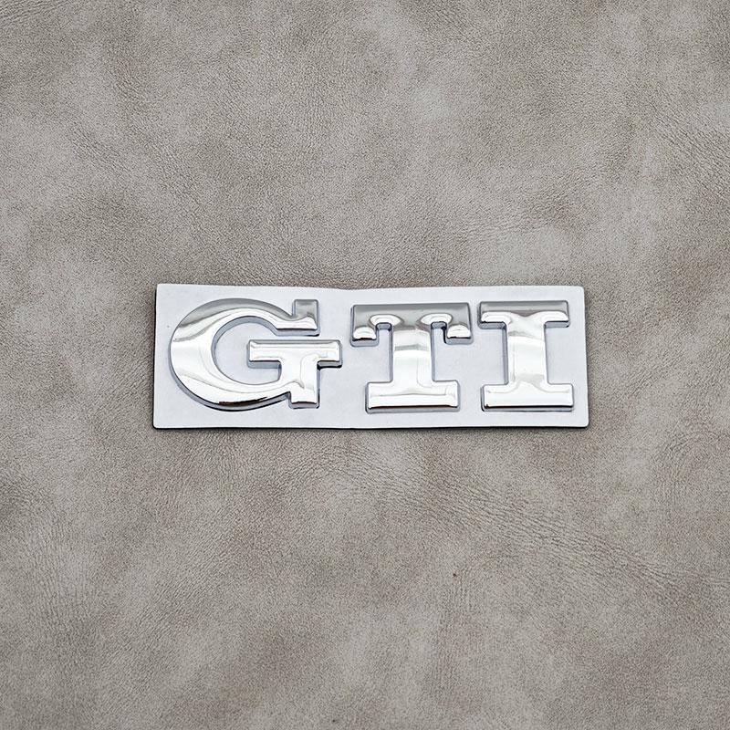 Nuevo emblema GTI de metal 3D para Volkswagen VW (modelo 2026) para maletero trasero. Compatible con Volkswagen VW Golf 4, 5, 6, 7, 8, Polo, Jetta, Tiguan y Pass.