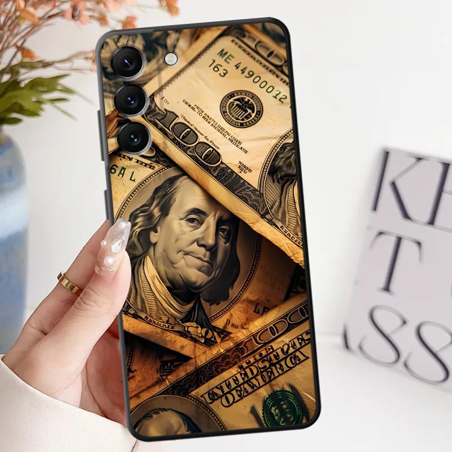 Case for Samsung Galaxy A53 A35 A23 A26 A72 A24 A25 A71 A73 A51 A52 A36 A55 A41 A32 A22 Phone Cover Time Is Money Printed
