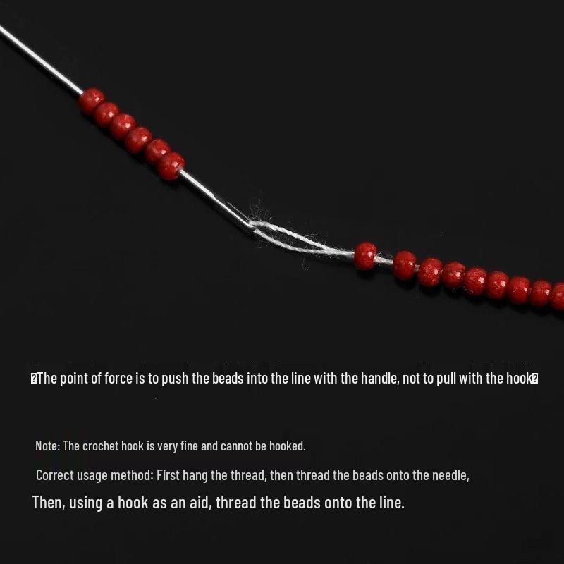 Steel Wire Side-Opening Beading Needle and Rope Threader