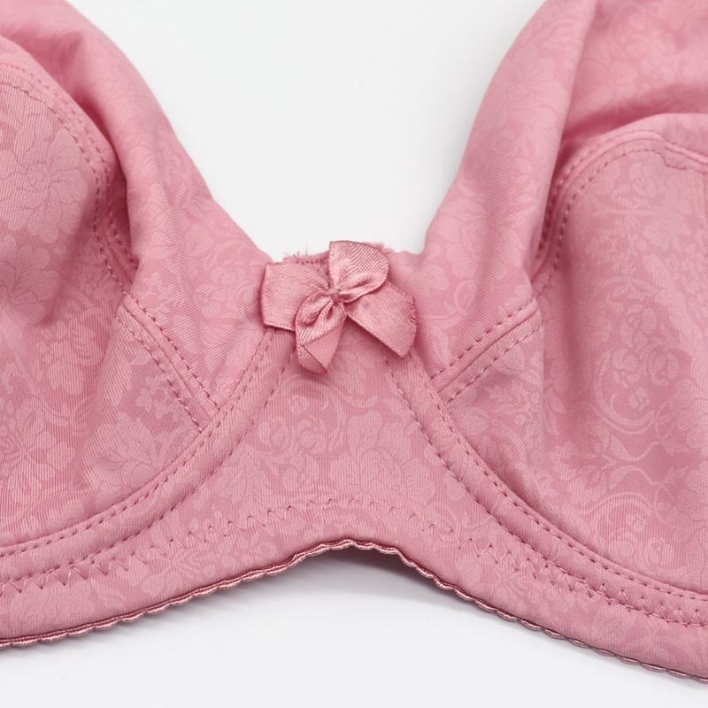 Damen-BH in Übergröße, ungefüttert, Bügel-BH, Blumendruck, Dessous, ohne Polsterung, dünne BHs, E-Cup, Unterwäsche