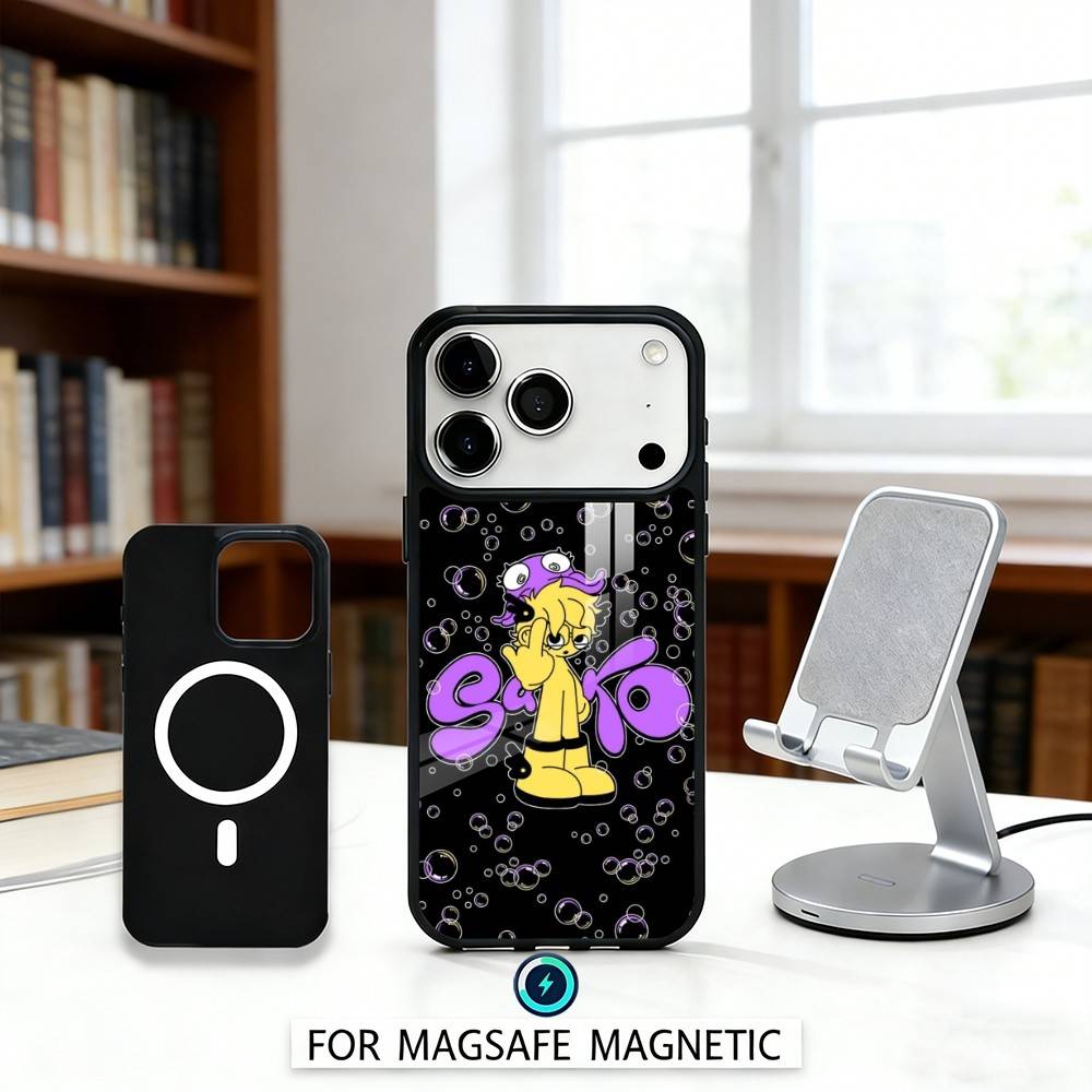 S-Saiko Sakura Singer Phone Case Magnetic For iPhone17 16 15 14 13 12 Pro Max For Magsafe Wireless Charging Cover