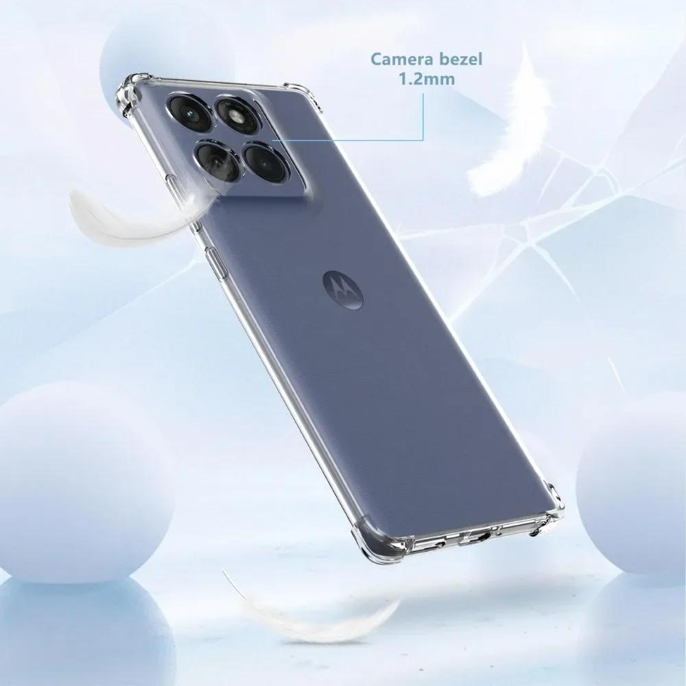 Funda Protectora Completa EUCAGR con Airbags Amortiguadores para Motorola Edge 70 60 50 Fusion edge 50 Pro Neo Fundas de Silicona TPU Suave