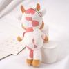 Portachiavi Mucca di Peluche con Imbottitura in Cotone PP per Regalo e Collezione