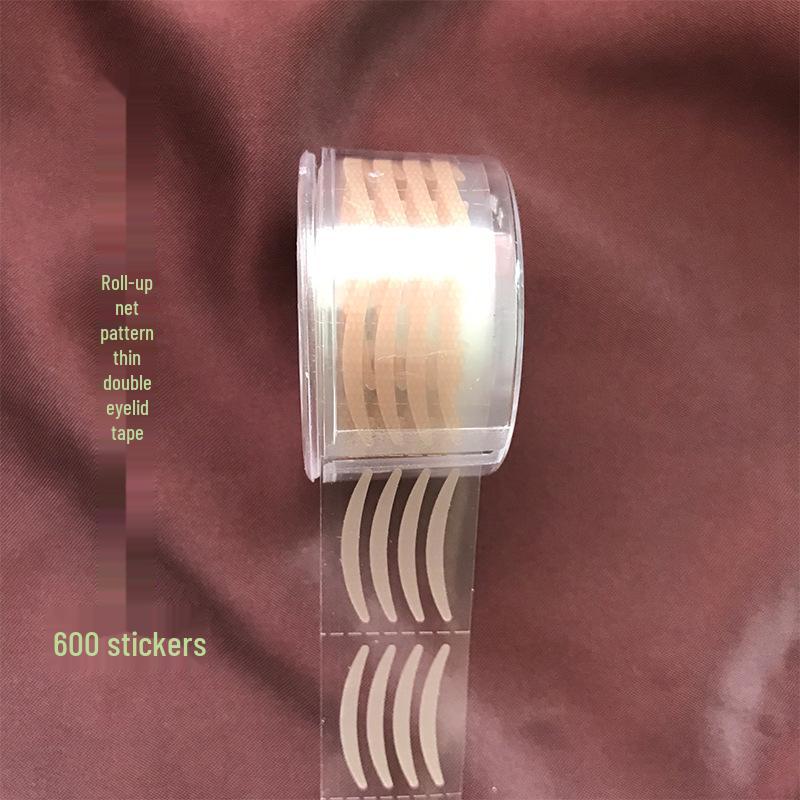 

Natural Invisible Breathable Lace Mesh Eyelid Tape, Skin Tone, Olive Flesh, 600 Pieces