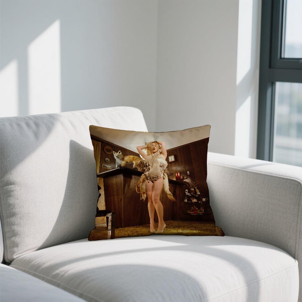 Singer S-Slayyyter CANNIBALISM cushion cover Double Sided Printed Polyester Pillowcase Pattern Decorative Zipper Cushion Cover