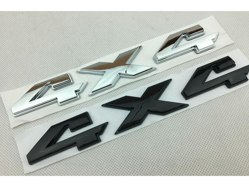 Off-road 4x4 Metal Car Sticker: Jeep Wrangler Compass Emblem for Modified Four-wheel Drive Black