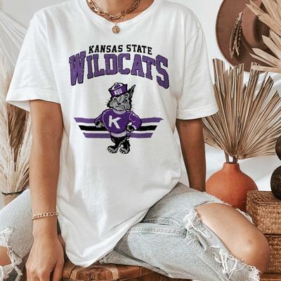 Vintage College Mascot Graphic T-Shirt, Retro Wildcat Sports Style Tee