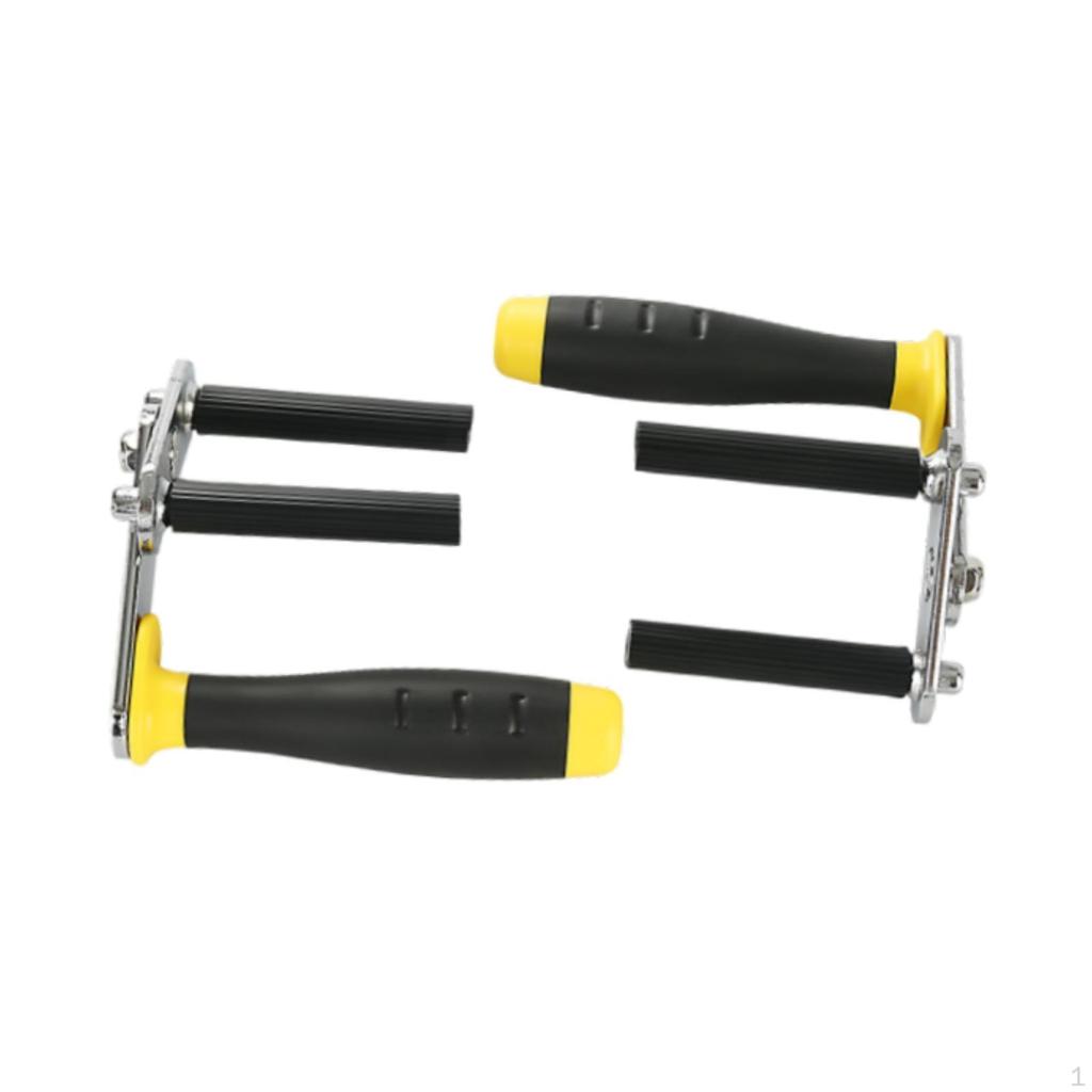 2x Portable Gypsum Board Lifter Carrier Drywall Gripper Lightweight Rubber Handle for Ceramic Tile