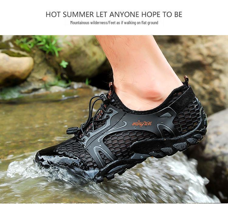 Men's Cross-Border Summer Sandals: Breathable Mesh, Lightweight, Trendy Korean Style Hiking and Casual Shoes