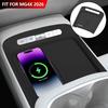Silicone Anti-Slip Center Console Mat Interior Protector Fit For MG4X 2026 Car Wireless Charging Pad