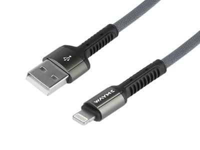 WAYME Microfiber Braided Charging and Sync Cable, 200cm, USB > Lightning