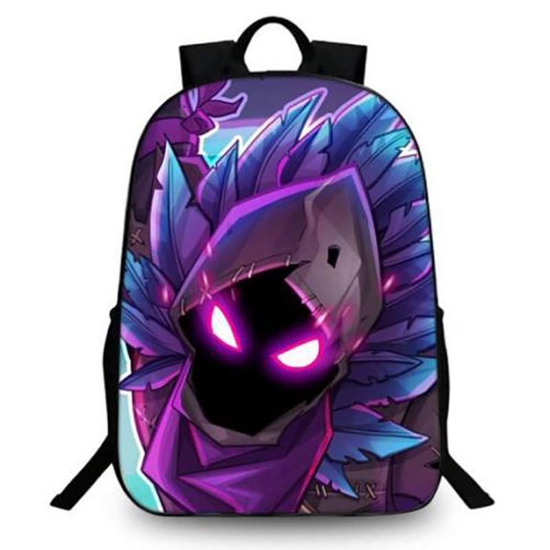 Print 3d Game Backpack Bookbag School Laptop Travel Bag Boy Girl F