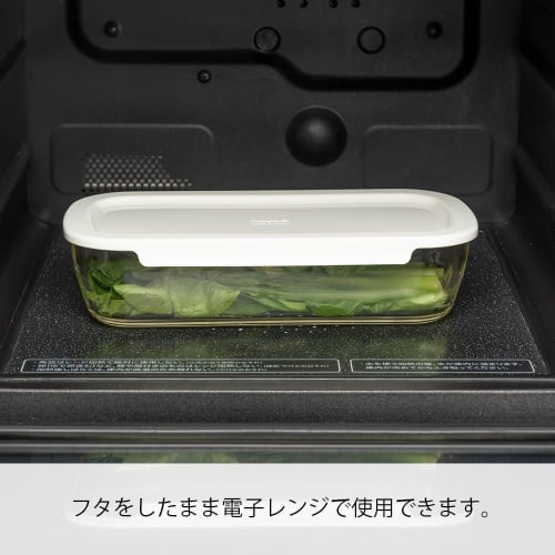 HARIO Stackable Heat-Resistant Glass Containers, Medium, Set of 3, Made in Japan, KSTL-M-3006-OW