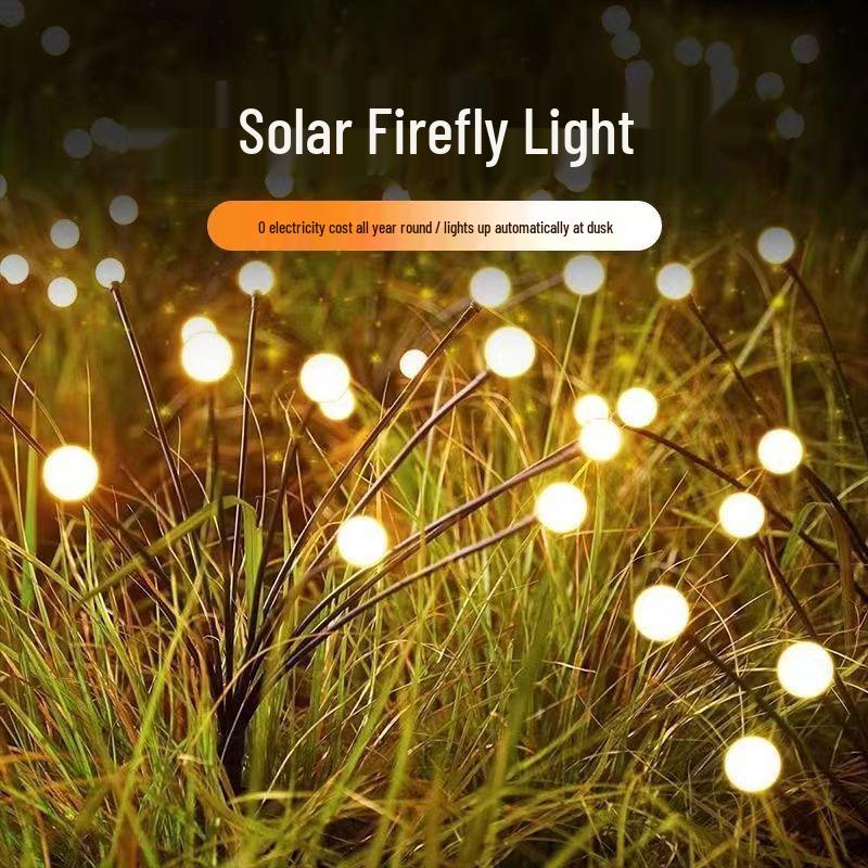 Solar-Glühwürmchen Lichterketten für Terrasse & Garten Außen Dekoration