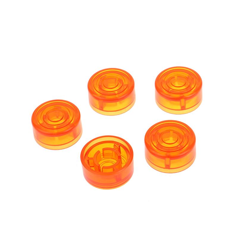 

5 Pcs Guitar Effect Pedal Foot Nail Cap Parts Foot Switch Toppers Knob Plastic Bumpers Footswitch Protector Accessories A3