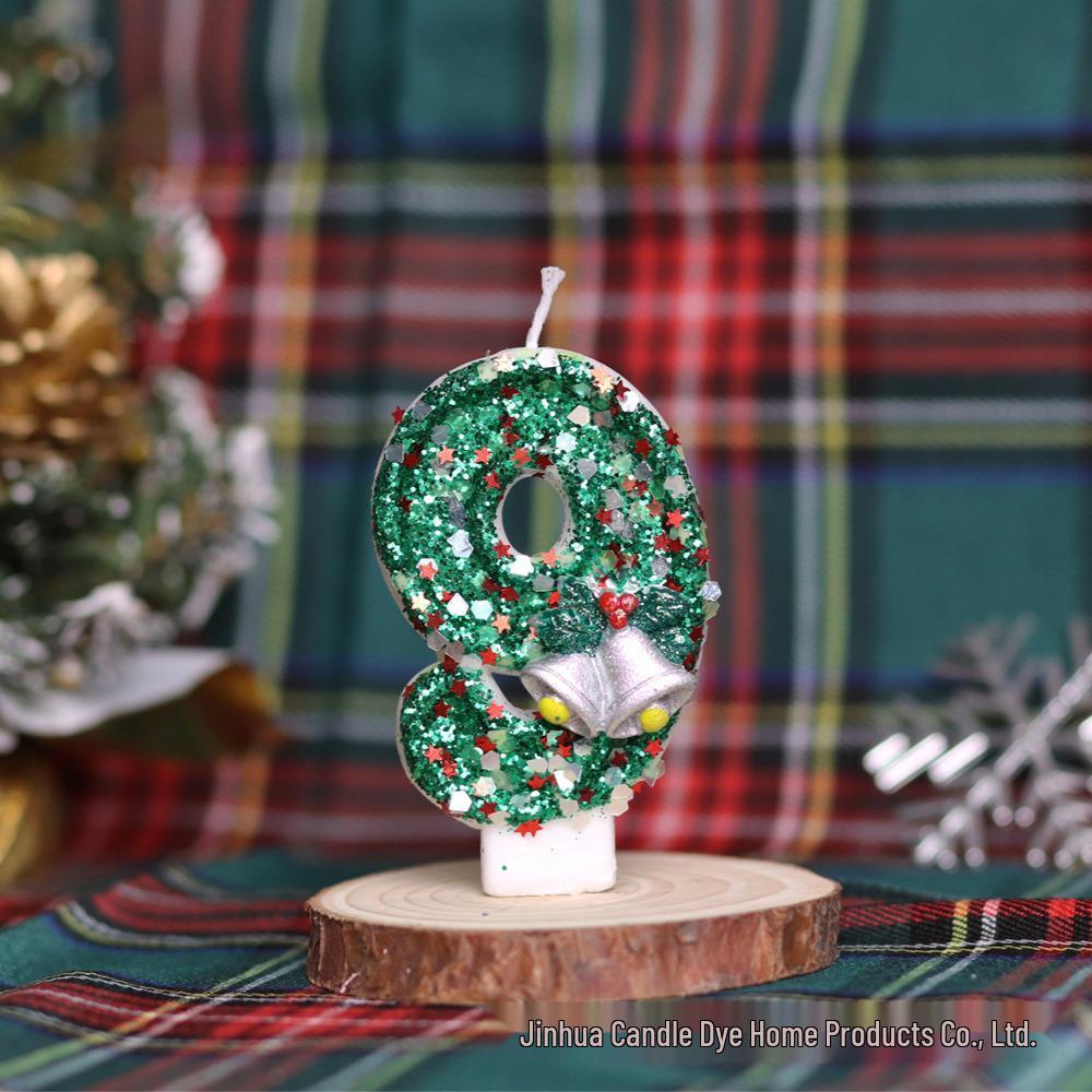 Santa Claus Birthday Number Candles - Creative Christmas Cake Decorations & Gifts
