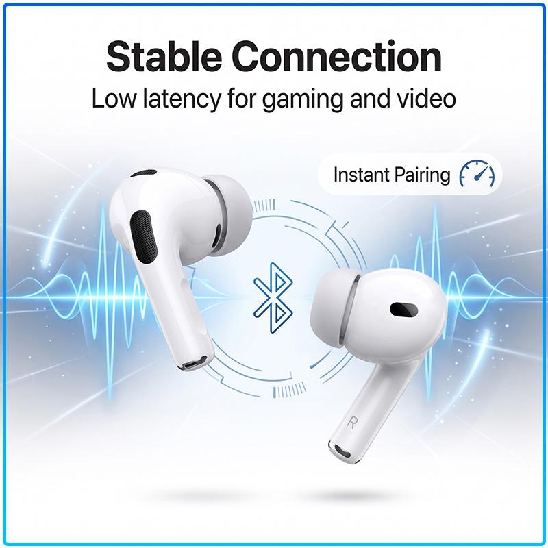 1:1 Pro 3rd TWS True Wireless Bluetooth Earbuds Crystal Clear Sound Clear Calls Up To 30H Long Playtime In-ear Headphones For iOS Android