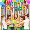 HHO-Crepe Paper Streamers 12 Rolls Colorful Crepe Rolls Each Measuring 32.8 Feet Long Rainbow Streamer Paper Decoration