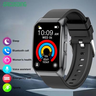 Reloj Inteligente SACOSDING para Hombre Pantalla de 1.57 Pulgadas Monitorización de Salud Presión Arterial Oxígeno en Sangre Llamadas Inalámbricas Bluetooth SmartWatch Resistente al Agua IP68 para Mujer 2026