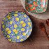 1PC Ceramic Tableware Bohemian Style Retro Home Tableware Creative Dim Sum Plate Fruit Plate Household Goods