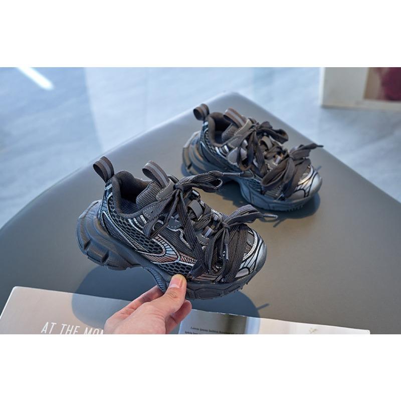 Dětská módní značka Boty Jaro a Podzim Nové Dívčí Sportovní boty Chlapecké Tátovy boty Letní Prodyšné Síťované boty