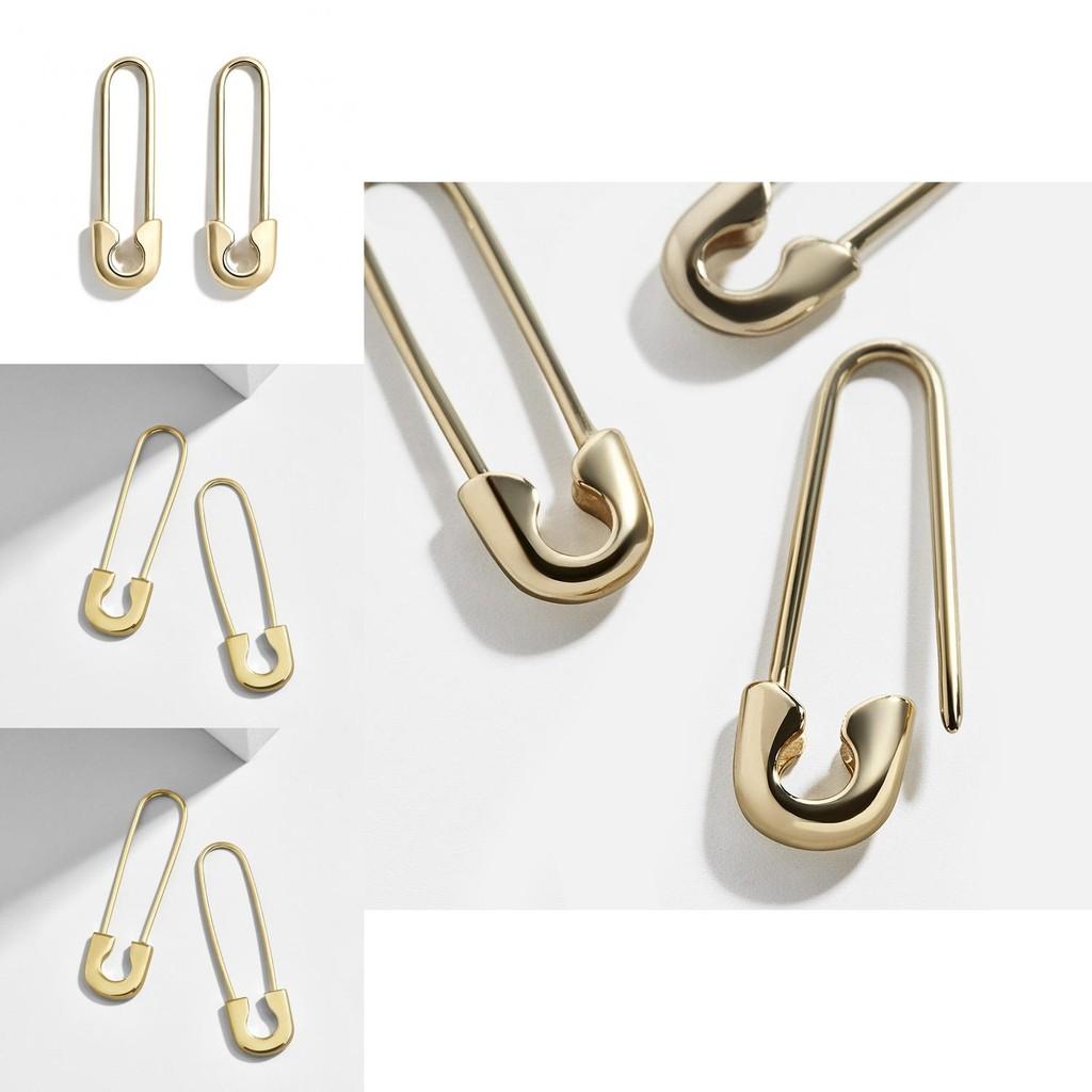 Stylish Gold And Rose Gold Metal Earrings Chic European American Design