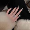Butterfly Zircon Ring, Female Trendy Cool Personality Niche Design, High-End Index Finger Ring, Light Luxury Exquisite Open Ring