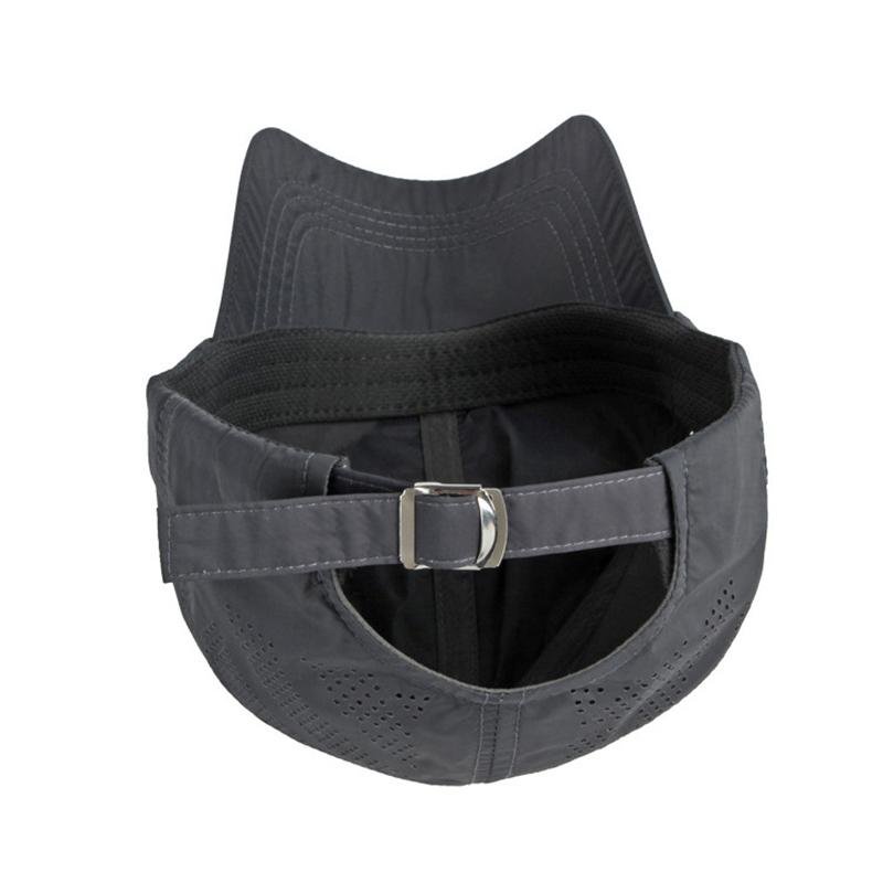 Summer Breathable Caps Quick Dry Baseball Cap Men Women Sports Golf Fishing Sun Visor Hat Solid Color Snapback Caps