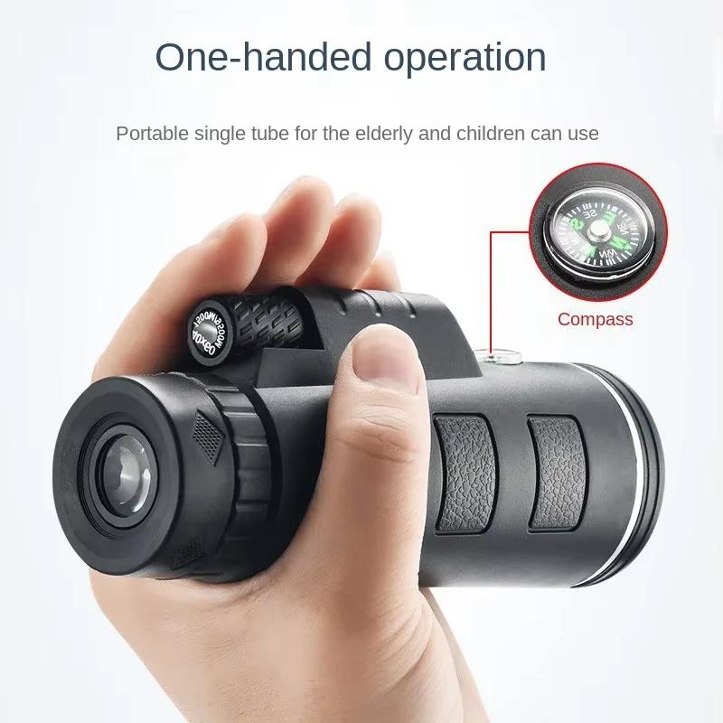 High Power Monocular Telescope BAK4 Prism IPX6 Waterproof Anti-Scratch for Bird Watching Hiking Camping Hunting
