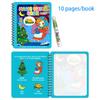 Bambini Montessori Libro da colorare riutilizzabile Libro da disegno con acqua magica Libro da disegno per dipingere Giocattoli per l'educazione precoce sensoriale per bambini