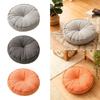 Soft Linen Round Floor Pillow Multi Functional Seat Cushion Decorative Pad for Living Room Bedroom Garden Outdoor
