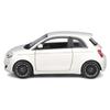 Bburago 1/24 Scale Fiat 500e 2023 White Diecast Model Car, Finished Product, 18-21110 WT