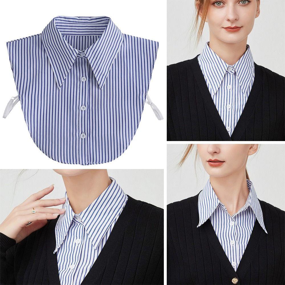 Blue False Collar Detachable Shawl Wrap New Fake Collar Women Girls
