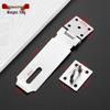 304 Stainless Steel Anti-theft Lock Plate for Cabinets and Drawers, Thickened 2.0, Old-fashioned Style Door Hasp and Staple Padlock.